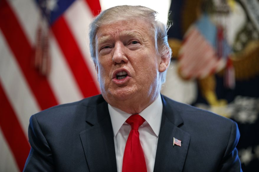 In this Feb. 1, 2019, photo, President Donald Trump speaks in the Cabinet Room of the White House in Washington. The White House says Trump will call for optimism and unity in his State of the Union address, using the moment to attempt a reset after two years of bitter partisanship and deeply personal attacks. But skepticism will emanate from both sides of the aisle when Trump enters the House chamber Tuesday for the primetime address to lawmakers and the nation. (AP Photo/ Evan Vucci)