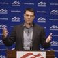 Conservative author and podcasting star Ben Shapiro. (Associated Press) ** FILE **