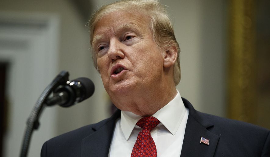 President Donald Trump announces his nomination of David Malpass, under secretary of the Treasury for international affairs, to head the World Bank, during an event in the Rosevelt Room of the White House, Wednesday, Feb. 6, 2019, in Washington. (AP Photo/ Evan Vucci)
