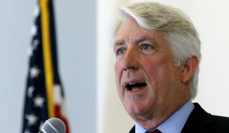 In this Oct. 24, 2018 file photo, Virginia Attorney General Mark Herring announces a new Clergy Abuse Hotline his office is launching as he addressed a press conference at his office in Richmond, Va. Herring admitted to wearing blackface decades ago. In a statement issued Wednesday, Feb. 6, 2019, Herring said he wore brown makeup and a wig in 1980 to look like a black rapper during a party as an undergraduate at the University of Virginia. (Bob Brown/Richmond Times-Dispatch via AP, File)