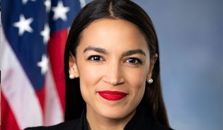 A proposal by Rep. Alexandria Ocasio-Cortez, New York Democrat, for a &quot;Green New Deal&quot; could put the U.S. in the red financially, analysts say. (U.S. House of Representatives)