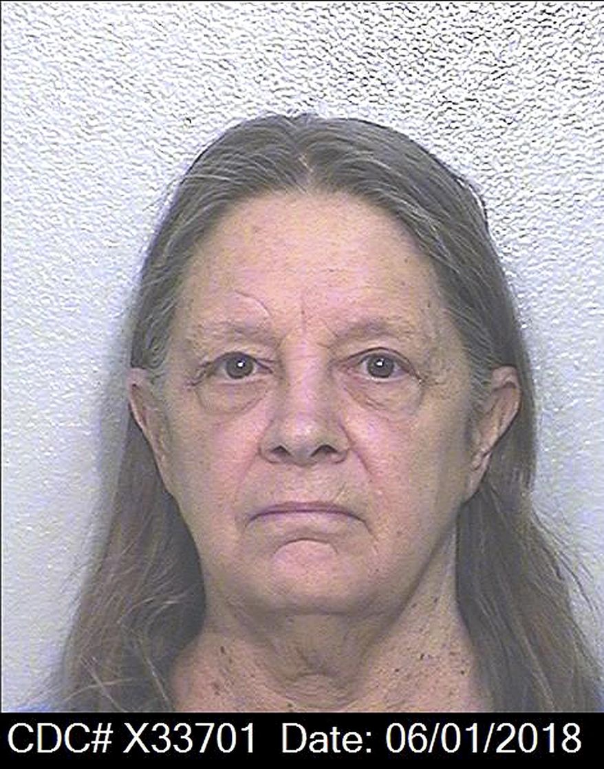 This June 1, 2018 photo released by the California Department of Corrections and Rehabilitation shows Marjorie Knoller. California commissioners denied parole Thursday, Feb. 7, 2019, for the former San Francisco attorney serving a life sentence in a bizarre dog-mauling case that tested the limits of the state's murder laws. (California Department of Corrections and Rehabilitation via AP)