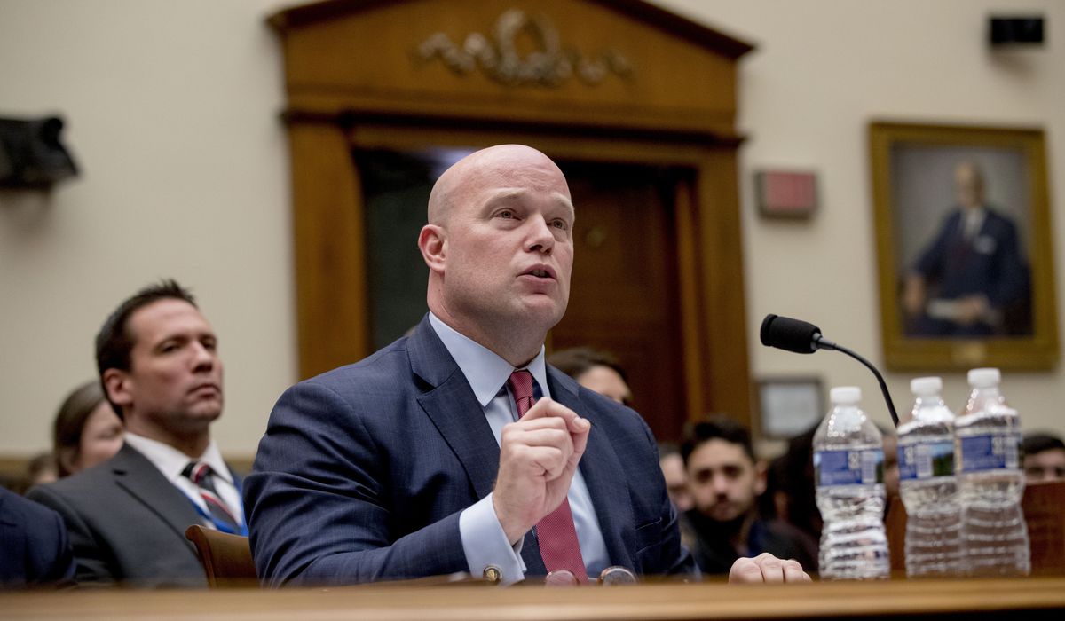NextImg:Trump picks his old acting AG Whitaker for NATO ambassador
