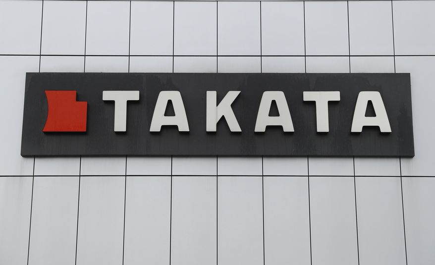 FILE - This June 25, 2017 file photo shows TK Holdings Inc. headquarters in Auburn Hills, Mich. Subaru, Tesla, BMW, Volkswagen, Daimler Vans, Mercedes and Ferrari are recalling about 1.7 million vehicles to replace potentially deadly air bag inflators made by Takata Corp. of Japan, Friday, Feb. 8, 2019. The inflators can hurl shrapnel into drivers and passengers. . (AP Photo/Paul Sancya)