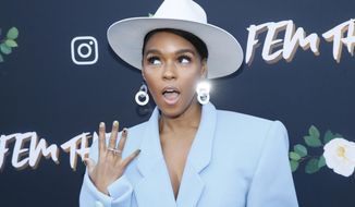 Janelle Monae poses at the &amp;quot;Fem The Future&amp;quot; brunch to celebrate nominated women in music at Ysabel on Friday, Feb. 8, 2019, in West Hollywood, Calif. (Photo by Danny Moloshok/Invision/AP)
