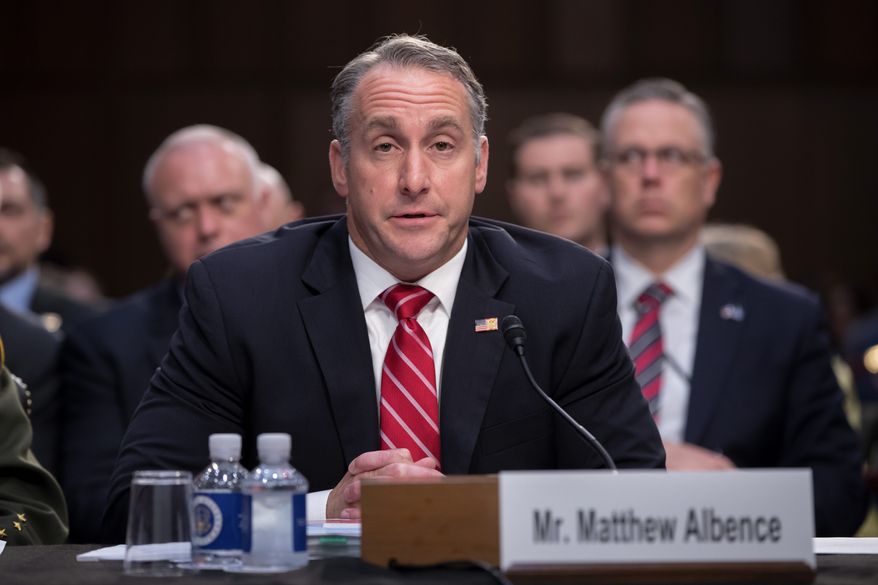 Acting U.S. Immigration and Customs Enforcement Deputy Director Matthew Albence said there are as many as 22,000 people in custody who were arrested in the interior of the country. Mr. Albence said gang members, spouse abusers and drug offenders would be among those people released. He said the Democrats' push was a backdoor way to achieve the "abolish ICE" goal. (Associated Press)