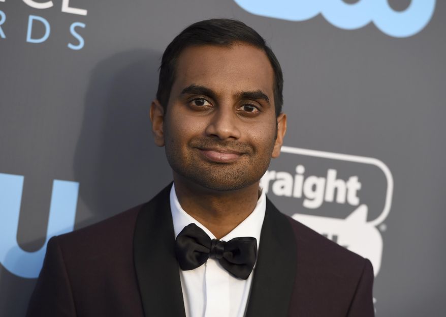 FILE - In this Jan. 11, 2018 file photo, Aziz Ansari arrives at the 23rd annual Critics' Choice Awards at the Barker Hangar in Santa Monica, Calif. Ansari said at a standup show in New York that a sexual misconduct allegation was humiliating, but he hopes he’s become better since. It was the comedian and actor’s first public discussion of the issue since a written statement in the immediate aftermath of a story in January 2018 on the website Babe.net in which an unidentified accuser wrote that Ansari acted improperly on a date. (Photo by Jordan Strauss/Invision/AP, File)