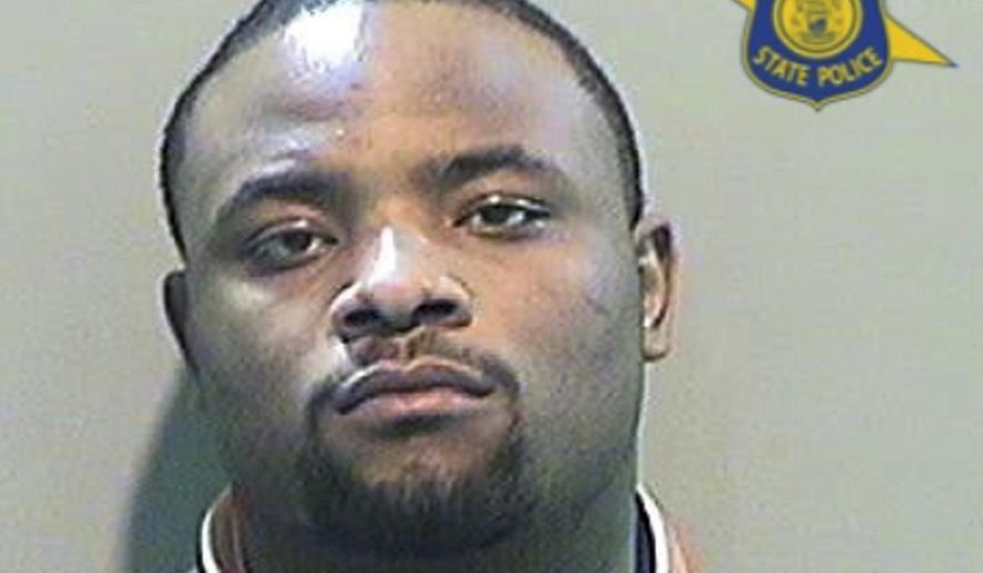 This photo provided by the Michigan State Police shows Derrick Devon Durham. Durham is facing murder and other charges following the shooting death of a 3-year-old boy on a Detroit freeway. (Michigan State Police via AP)