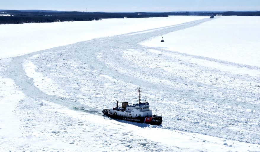 Under the spending bill, the U.S. Coast Guard will receive money for a heavy icebreaker, the first new one in nearly 40 years. Both parties were happy with the decision. (Associated Press)