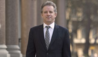 This Tuesday, March 7, 2017, file photo shows Christopher Steele, the former MI6 agent who set up Orbis Business Intelligence and compiled a dossier on Donald Trump, in London. (Victoria Jones/PA via AP) ** FILE **