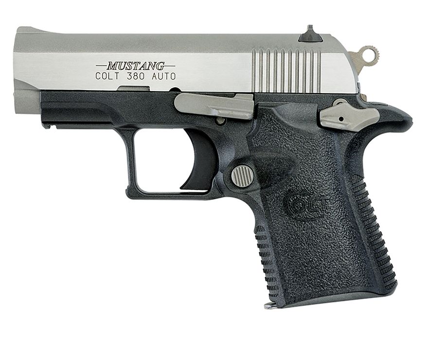 COLT MUSTANG XSP .380 is small, lightweight and boast enhanced durability, reliability and accuracy, making it an ideal handgun for personal protection. With a loaded magazine, this handgun weighs less than one pound. Measured at 5.5 inches long and have a 2.75-inch barrel. The minimal weight and length of this guns, combined with the short single action trigger, grip design, frame designs and firing pin safety block make these firearms ideal for concealed carry