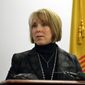 FILE - In this Monday, Jan 7, 2019, file photo, Gov. Michelle Lujan Grisham speaks at a news conference in Albuquerque, N.M. Grisham has chosen an Albuquerque attorney to fill a vacancy on the bench that serves New Mexico&#39;s busiest judicial district. Erin O&#39;Connell will fill the seat left open by the retirement of Judge Nan Nash, who served as the 2nd District&#39;s chief judge before stepping down. (AP Photo/Russell Contreras, File)