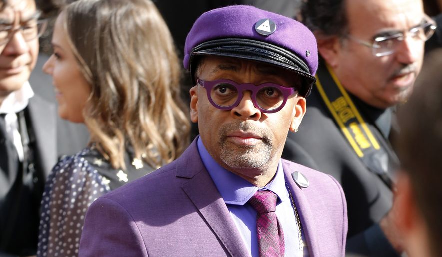 Spike Lee arrives at the Oscars on Sunday, Feb. 24, 2019, at the Dolby Theatre in Los Angeles. (Photo by Eric Jamison/Invision/AP)