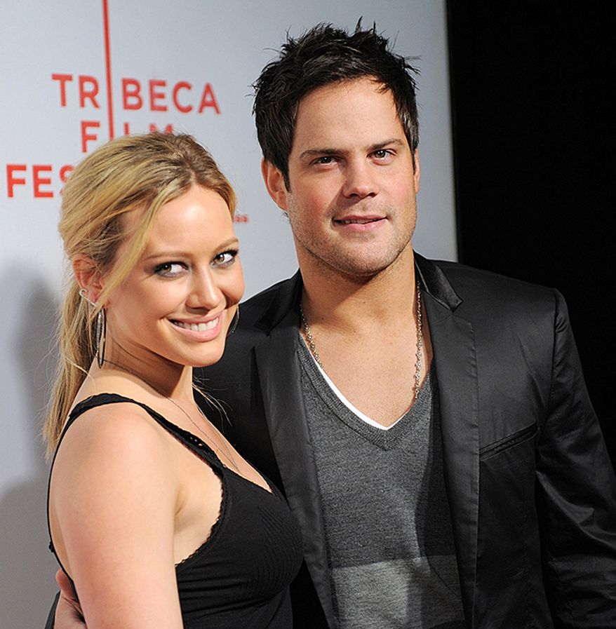 Actress Hilary Duff and husband, former hockey player Mike Comrie