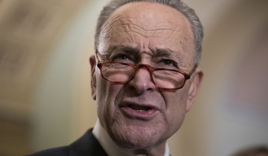 &quot;The bill is solely meant to intimidate doctors and restrict patients&#39; access to care and has nothing, nothing, nothing to do with protecting children,&quot; said Senate Minority Leader Charles E. Schumer, New York Democrat. (Associated Press)