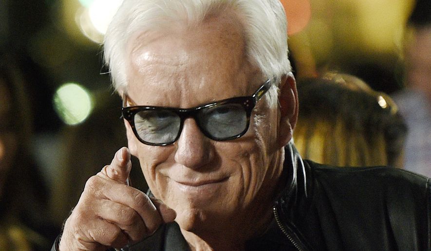 In this Nov. 2, 2016, file photo, actor James Woods poses at the premiere of the film "Bleed for This" at the Samuel Goldwyn Theater in Beverly Hills, Calif. A federal appeals court has agreed with the dismissal of an Ohio woman's defamation lawsuit against Woods over Twitter posts during the 2016 presidential campaign season. The Cincinnati-based 6th U.S. Circuit Court of Appeals on Wednesday, Feb. 27, 2019, upheld a lower court ruling for Woods. (Photo by Chris Pizzello/Invision/AP, File)