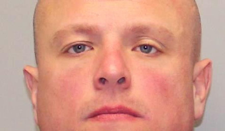 In this March 1, 2019 photo provided by the New York State Police in Middletown, N.Y., New York City Department of Environmental Protection Police Sergeant Gregg Marinelli is shown. Marinelli, who was arrested at his Plattekill, N.Y. home on Thursday, Feb. 28, 2019, faces illegal arms manufacturing and sales charges as well as a charge of Hindering Prosecution. (New York State Police via AP)