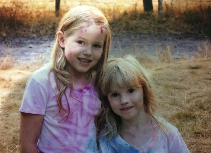 This undated photo provided by the Humboldt County Sheriff's Office shows Leia Carrico, 8, left, and her sister Caroline Carrico, 5, as they seek the public's help in locating them. More than 100 law enforcement personnel are searching for the two young sisters who've been missing from their Northern California home since Friday, March 1, 2019, last seen around 2:30 p.m. Friday outside their home in Benbow, a small community about 200 miles (320 kilometers) northwest of Sacramento. (Humboldt County Sheriff's Office via AP)