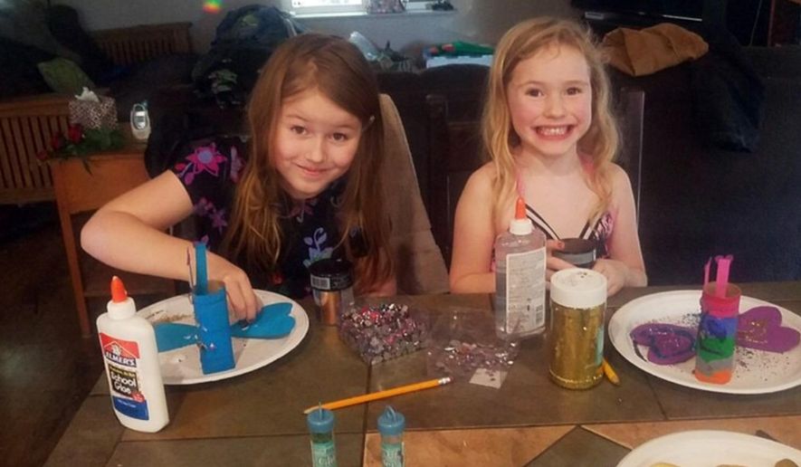 This undated photo provided by the Humboldt County Sheriff's Office shows Leia Carrico, 8, left, and her sister Caroline Carrico, 5, as they seek the public's help in locating them. More than 100 law enforcement personnel are searching for the two young sisters who've been missing from their Northern California home since Friday, March 1, 2019, last seen around 2:30 p.m. Friday outside their home in Benbow, a small community about 200 miles (320 kilometers) northwest of Sacramento. (Humboldt County Sheriff's Office via AP)