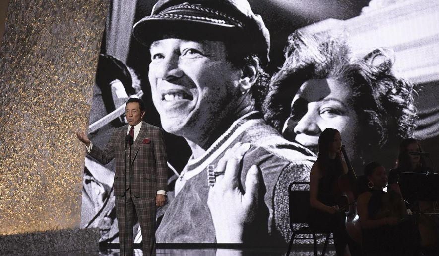 This Jan. 13, 2019, file photo shows Smokey Robinson at the &amp;quot;Aretha! A Grammy Celebration For The Queen Of Soul&amp;quot; tribute in Los Angeles. The tribute will air on March 10, on CBS. (Photo by Richard Shotwell/Invision/AP, File)