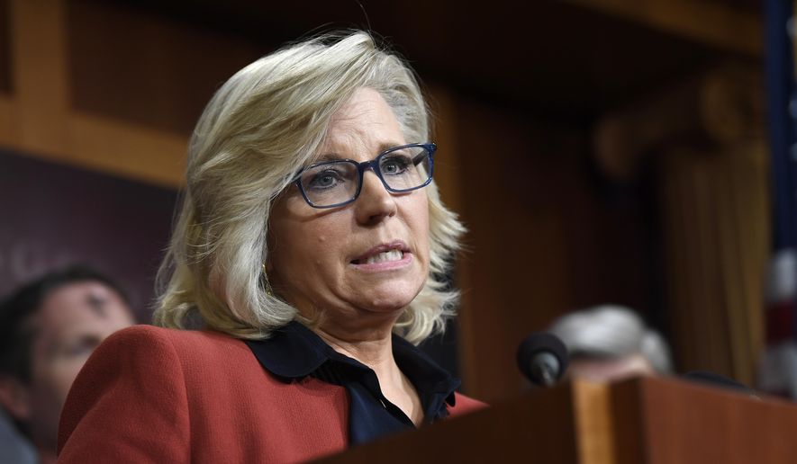 Rep. Liz Cheney, R-Wyo., speaks during a news conference on Capitol Hill in Washington, Wednesday, March 6, 2019. (AP Photo/Susan Walsh)
