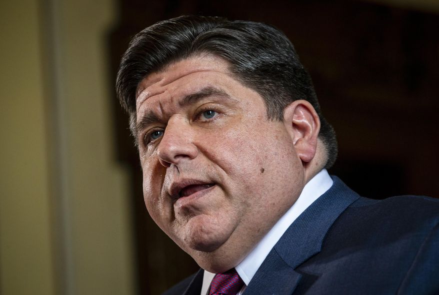 Illinois Governor J.B. Pritzker speaks during a press conference in the governor&#x27;s office at the Illinois State Capitol, Thursday, March 7, 2019, in Springfield, Ill. (Justin L. Fowler/The State Journal-Register via AP) ** FILE **