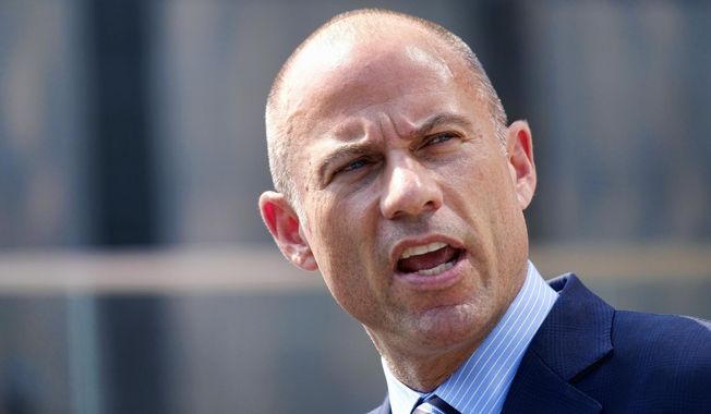 Michael Avenatti, the attorney for porn actress Stormy Daniels talks to the media during a news conference in front of the U.S. Federal Courthouse in Los Angeles. (AP Photo/Richard Vogel, File)