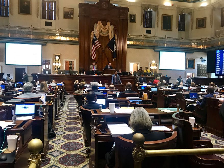 The chamber of the South Carolina House of Representatives is shown in this March 12, 2019 photo (AP Photo/Christina Myers). **FILE**
