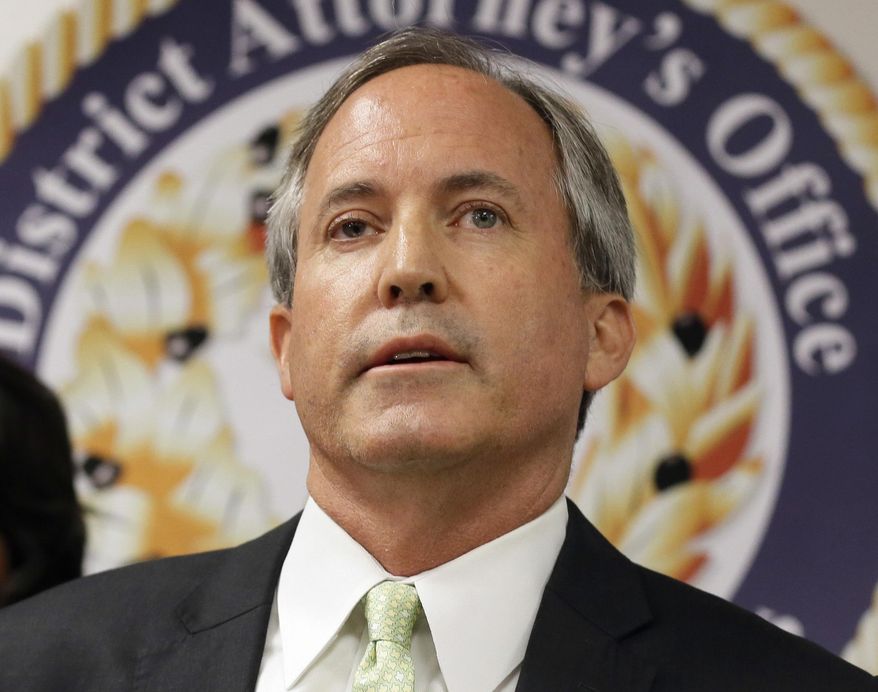 Attorney General Ken Paxton&#39;s office says that as a state with sovereign powers under the Constitution, Texas can&#39;t be treated like a federal agency or Cabinet secretary who can be compelled to comply. (Associated Press)