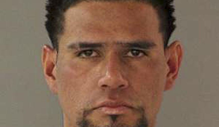 In this photo released March 12, 2019, by the San Jose Police Department, is Carlos Eduardo Arevalo Carranza. Authorities in Northern California are criticizing so-called sanctuary policies they say prevented federal authorities from detaining Carranza who is in the country illegally before he allegedly killed a woman inside her home. San Jose Police Chief Eddie Garcia says Carlos Eduardo Arevalo Carranza stalked Bambi Larson's neighborhood before allegedly beating and stabbing her to death. Garcia says Immigration and Customs Enforcement had previously asked to take custody of him six times, four times in Santa Clara County and two times in Los Angeles County. (San Jose Police Department via AP)