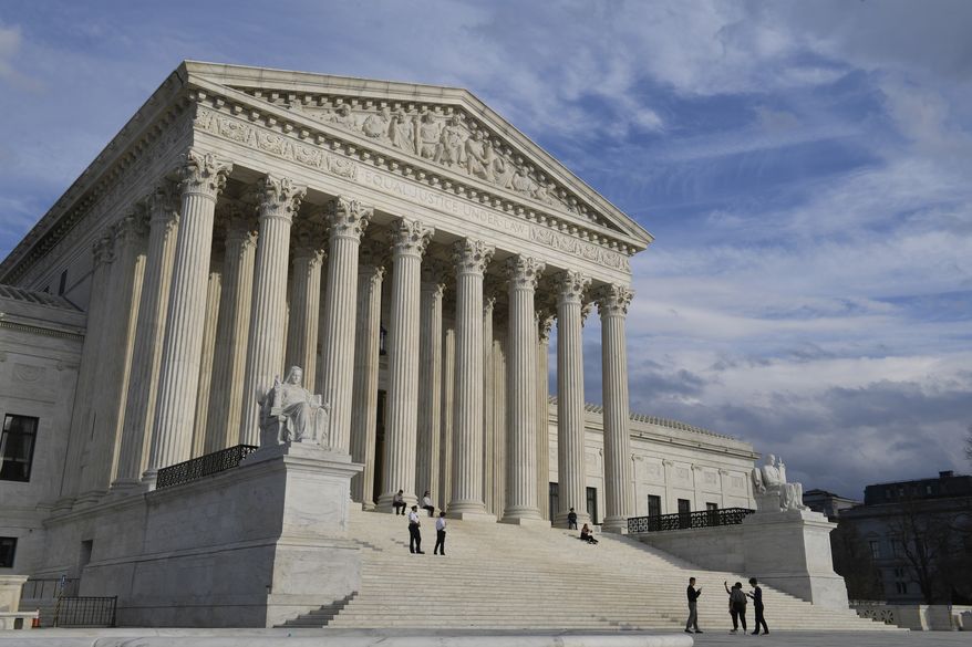 A view of the Supreme Court in Washington, Friday, March 15, 2019. (AP Photo/Susan Walsh) ** FILE **