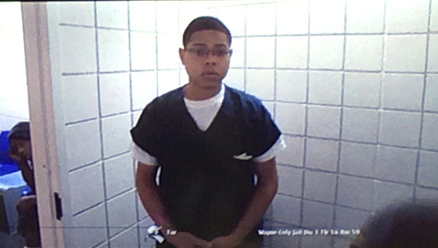 This Aug. 16, 2018 photo shows Jonathan Cole, 19, at his arraignment in Detroit. Cole was sentenced Friday., March 15, 2019 for the for the hit-and-run killing of a Detroit police officer. Cole was accused of hitting 30-year-old Fadi Shukur as the officer helped disperse a crowd after a party in August. Shukur later died of his injuries. (Charles Ramirez/Detroit News via AP)