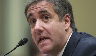 Former Trump attorney Michael Cohen told The Washington Times, &quot;They make me look like a combination between Ray Donovan and Jason Bourne. ... I have multiple passports? No, I have one passport.&quot; (Associated Press/File)