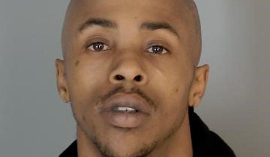 In this photo released by the Ingham County Sheriff's Department, Dequinderick Devon Jones is shown in Mason, Mich. Michigan State Police say Jones, 24, took the speaker from a vehicle belonging to Gov. Gretchen Whitmer's daughter, Sherry Whitmer, on March 14, 2019, and also broke into a 2005 white Cadillac Escalade parked at the governor's residence, according to court records.(Ingham County Sheriffs Department via AP)