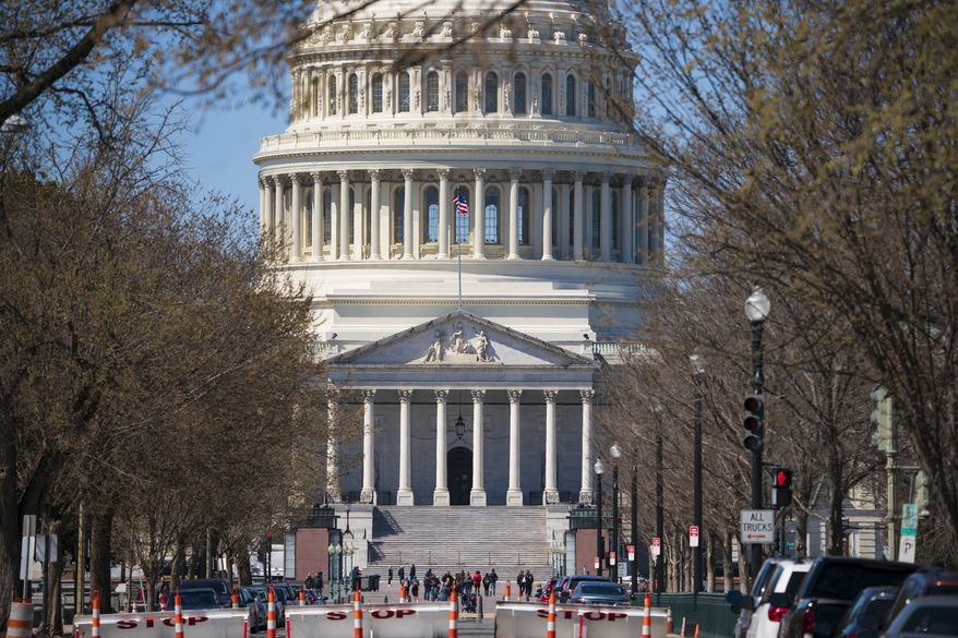 The Capitol is seen in Washington, Saturday, March 23, 2019. Attorney General William Barr was reviewing the special counsel&#x27;s confidential report on the Russia investigation to determine what should be made public after a nearly two-year probe that cast a dark shadow over Donald Trump&#x27;s presidency. (AP Photo/J. Scott Applewhite)