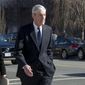 Special counsel Robert Mueller walks to his car after attending services at St. John&#39;s Episcopal Church, across from the White House, in Washington, Sunday, March 24, 2019. Mueller closed his long and contentious Russia investigation with no new charges, ending the probe that has cast a dark shadow over Donald Trump&#39;s presidency. (AP Photo/Cliff Owen)