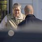 Attorney General William Barr leaves his home in McLean, Va., on Sunday morning, March 24, 2019. Barr is preparing a summary of the findings of the special counsel investigating Russian election interference.  The release of Barr&#39;s summary of the report&#39;s main conclusions is expected sometime Sunday.(AP Photo/Sait Serkan Gurbuz)
