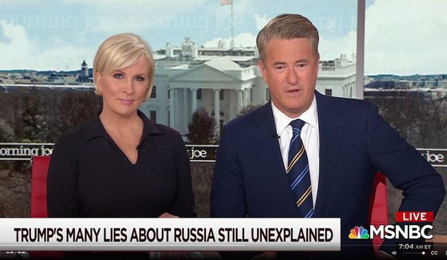 MSNBC&#x27;s Joe Scarborough predicts that the media will continue to cover &quot;collusion,&quot; though a poll says the public may be uninterested. (MSNBC)