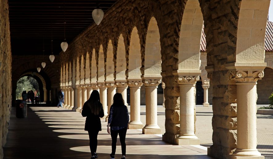 Stanford University is one of eight universities that received a letter from the Department of Education that an investigation into compliance with federal financial aid regulations was underway. (ASSOCIATED PRESS)