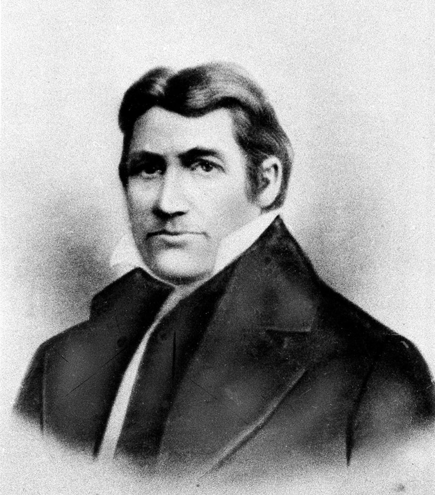 In this undated file photo, Davy Crockett, American pioneer and member of the U.S. Congress, is shown in a portrait drawing. It’s pronounced "app-uh-latch-uh," not "app-uh-lay-sha.” Lawmakers give the pronunciation lesson in a resolution calling for the state’s Tennessee Blue Book to discuss how people in Appalachia talk. A Senate panel advanced the proposal Tuesday, March 26, 2019. The resolution also ties the speech of Appalachia to other parts of the country, noting that Tennessean Crockett and other Appalachians traveled to parts of Texas, likely bringing the construction “liketa” with them. (AP Photo, File)