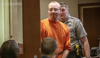 In this Wednesday, Feb. 6, 2019, file photo, Jake Patterson appears for his preliminary hearing at Barron County Circuit Court in Barron, Wis. (T&#x27;xer Zhon Kha/The Post-Crescent via AP, Pool, File)