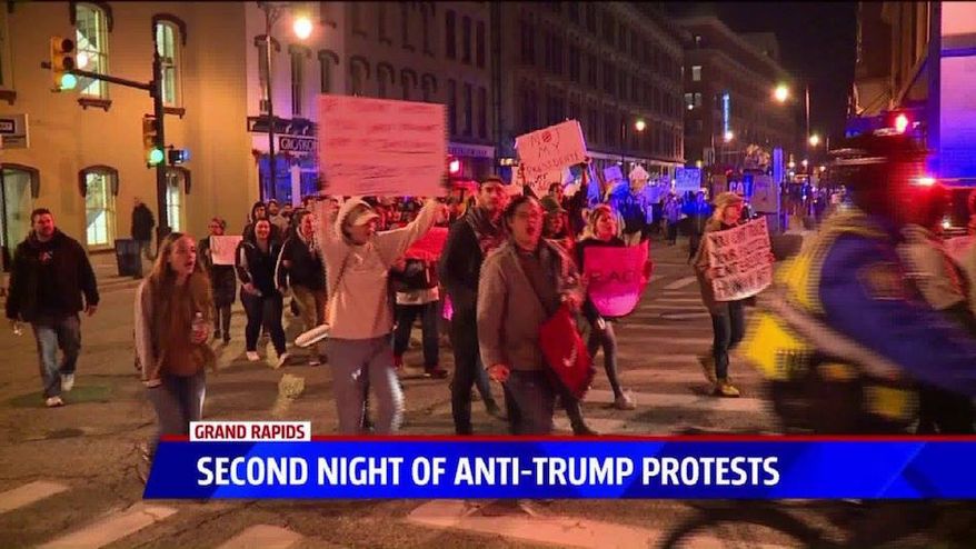 President Trump will be on friendly, enthusiastic turf when he appears at a Make America Great Again rally in Grand Rapids, Michigan. Not everyone is welcoming, however. Socialist protesters have been busy. (Image from Socialist Alternative)