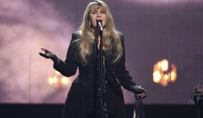 Inductee Stevie Nicks performs at the Rock &amp;amp; Roll Hall of Fame induction ceremony at the Barclays Center on Friday, March 29, 2019, in New York. (Photo by Evan Agostini/Invision/AP)