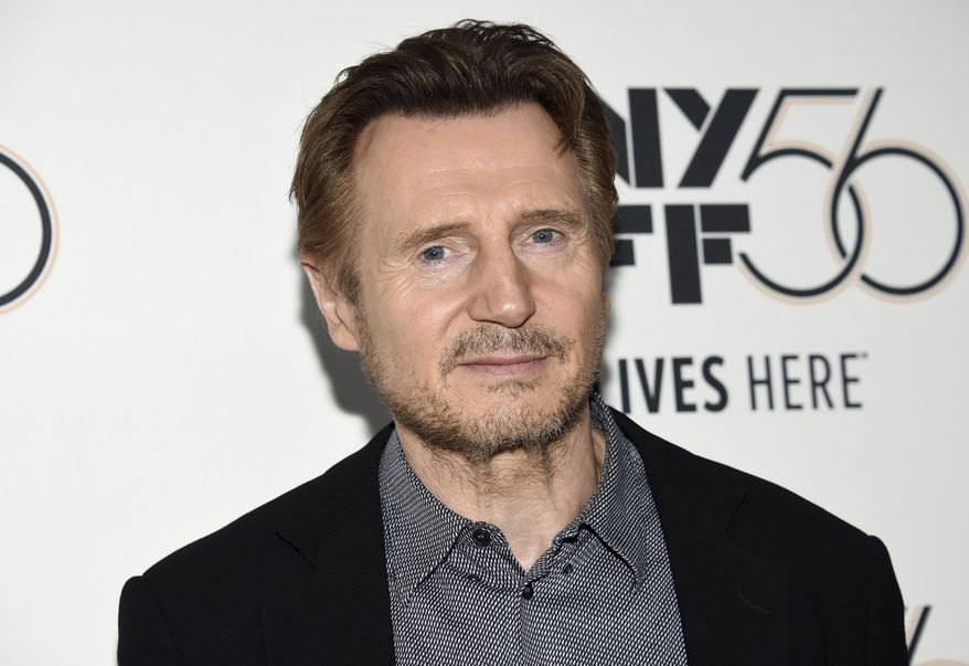 This Oct. 4, 2018 file photo shows actor Liam Neeson at the premiere for "The Ballad of Buster Scruggs" during the 56th New York Film Festival in New York. (Photo by Evan Agostini/Invision/AP, File)