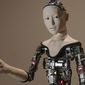 FILE - This Monday, Aug. 1, 2016 file photo shows the humanoid robot &amp;quot;Alter&amp;quot; on display at the National Museum of Emerging Science and Innovation in Tokyo. Understanding humor may be one of the last things that separates humans from ever smarter machines, computer scientists and linguists say. (AP Photo/Koji Sasahara)