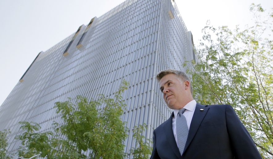 U.S. Attorney John Huber leaves the federal courthouse Friday, July 29, 2016, in Salt Lake City. (AP Photo/Rick Bowmer) ** FILE **