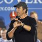 TV personality and podcaster Mike Rowe speaks in Bedford Heights, Ohio, Sept. 26, 2012. (AP Photo/David Richard) ** FILE **