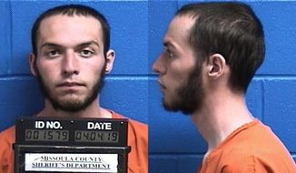 This April 4, 2019, photo released by the Missoula County Sheriff&#39;s Office shows Fabjan Alameti, 21. Alameti, who federal agents say talked about joining ISIS and attacking random people to avenge a shooting at a New Zealand mosque, has been arrested at a gun range in Montana. He appeared before a U.S magistrate judge Thursday to hear the charges of possession of a firearm by an unlawful user of a controlled substance and making false statements involving international and domestic terrorism. (Missoula County Sheriff&#39;s Office via AP)