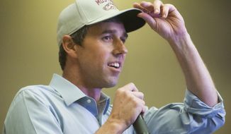 Democratic presidential candidate and former Texas congressman Beto O&#x27;Rourke speaks during a campaign event in Sioux City, Iowa, on Thursday, April 4, 2019. (Justin Wan/Sioux City Journal via AP) **FILE**