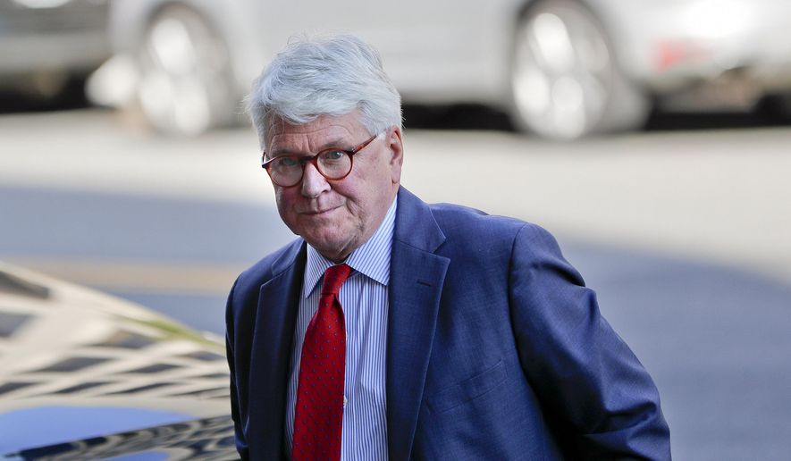 In this Oct. 17, 2016, photo, attorney Gregory Craig arrives at U.S. District Court in Washington. Lawyers for former Obama administration White House counsel Craig say they expect their client to be charged in a foreign lobbying investigation that grew out of the special counsel’s Russia probe. (AP Photo/Pablo Martinez Monsivais)